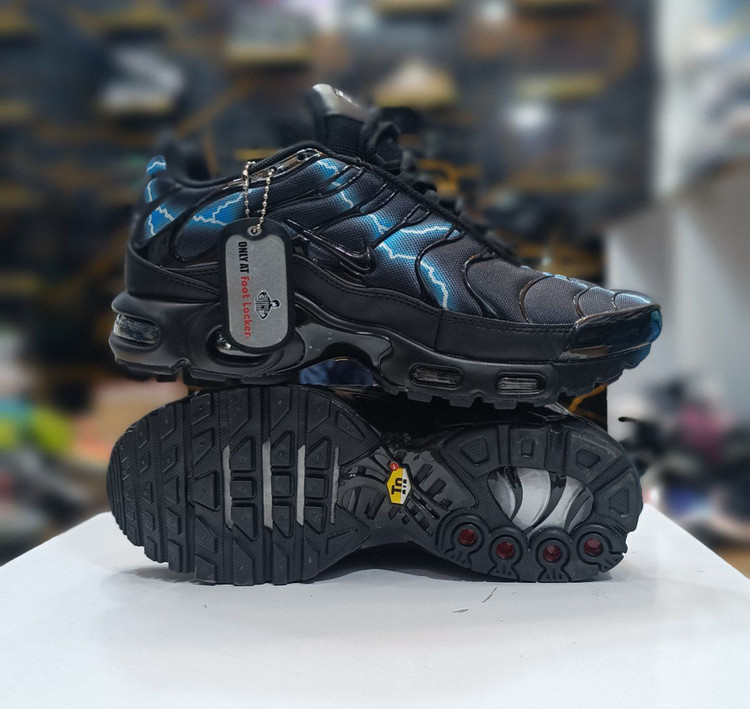 کتانی اسپرت مردانه نایک ایر مکس (Nike Air Max) مشکی آبی مدل Lightning