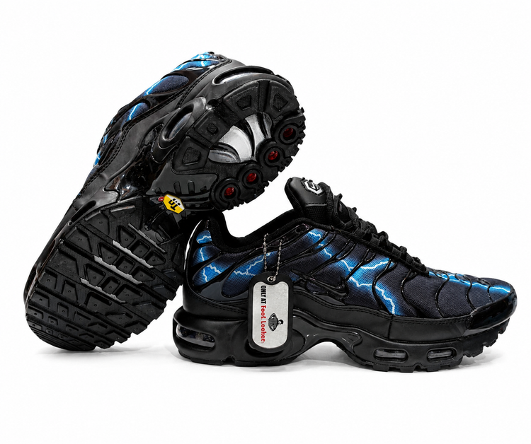 کتانی اسپرت مردانه نایک ایر مکس (Nike Air Max) مشکی آبی مدل Lightning